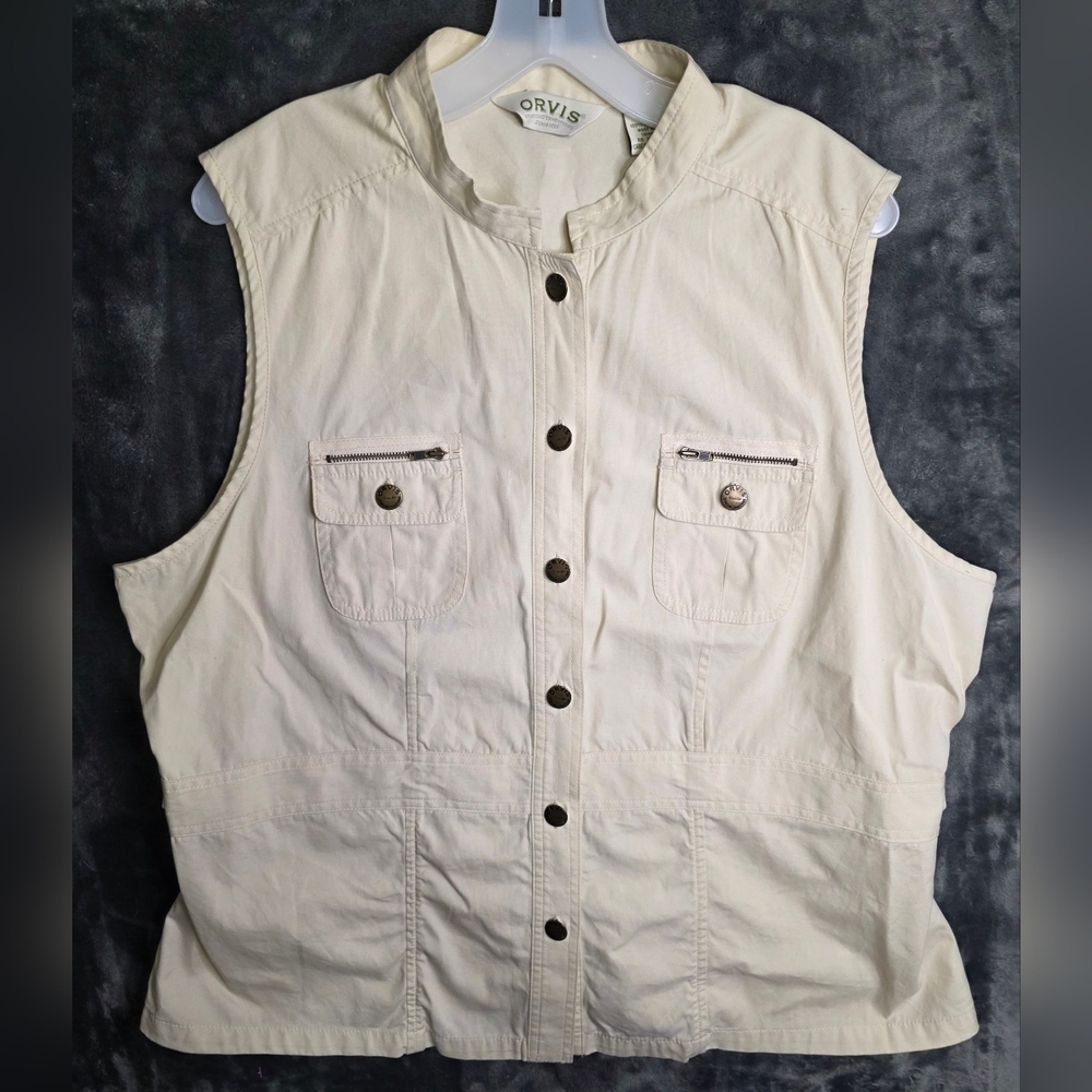 Orvis Cream Sleeveless Vest